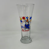 Vtg 1987 Spuds MacKenzie Bud Light Beer Pilsner Glass Party Animal 7.25" Tall