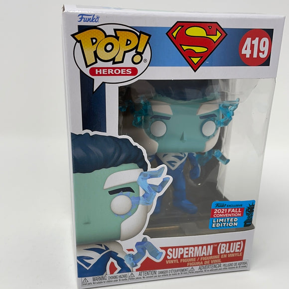 Funko Pop! Superman [419] - Superman (Blue) (2021 Fall Convention