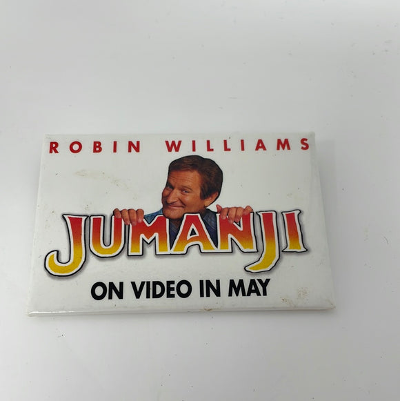 Vintage 1995 Jumanji Video Movie Promo Pin Robin Williams