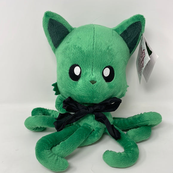 Tentacle Kitty 8 Inch Plush Emerald Green