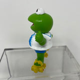 Baby Kermit PVC Figure Cake Topper Roller Skates Muppet Babies 2.5"