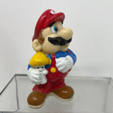 Super Mario Holding Mushroom PVC Figurine Nintendo Applause 1989 Figure 2.5"