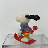 Vintage Peanuts Snoopy Skiing with Red Skis 1966 PVC Figure United Feature