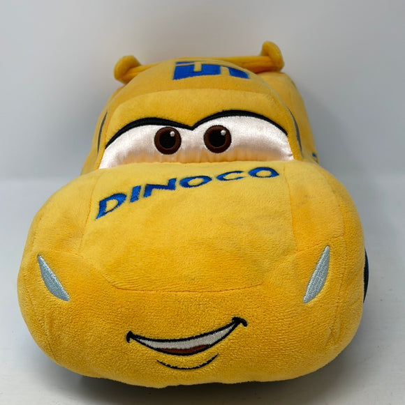 Disney Pixar Cars 3 Dinoco Cruz Ramirez Yellow Race Car Plush Pillow S –  shophobbymall