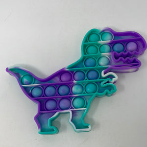 Pop It Dinosaur Teal, Purple and White