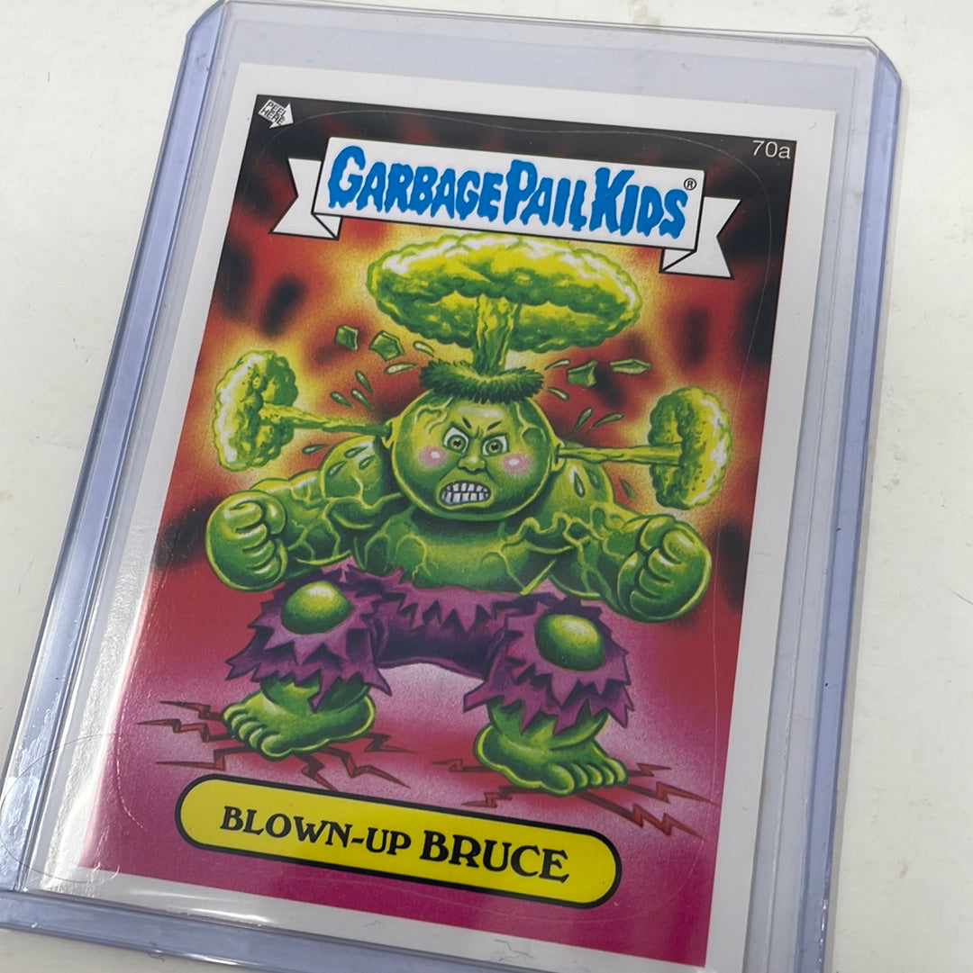 2013 GPK BNS2 Topps Garbage Pail Kids 70a Blown Up Bruce Hulk Parody ...