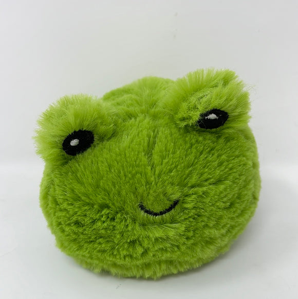 Small Fluffy Green Frog Plushie