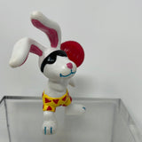 Beach Bunnies Figurine Bunny w/ Frisbee PVC Figure Applause 1989