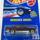 Hot Wheels Blue Card Mercedes 380SEL 253