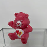 Care Bear Love-A-Lot Bear Hearts 1.6" Mini PVC Figure Cake Topper TCFC