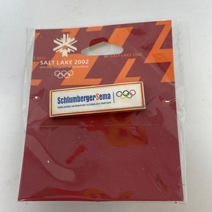 SALT LAKE 2002. OLYMPIC GAMES. SPONSOR PIN. SCHLUMBERGER SEMA