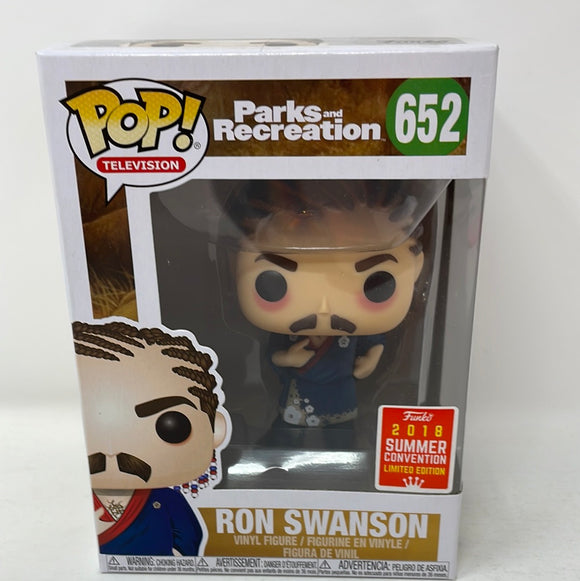 Funko Pop! Television Parks and Recreation 2018 Summer Convention Limited Edition Ron Swanson 652