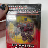 2002 Hasbro Transformers Optimus Prime Halogram Factory Sealed Bicycle Cards
