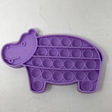Pop Its Purple Glitter Hippo