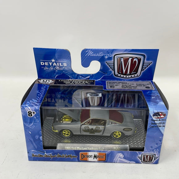M2 Machines Detroit Muscle Release FL01: 1/64 1966 Ford Mustang Fastback CHASE
