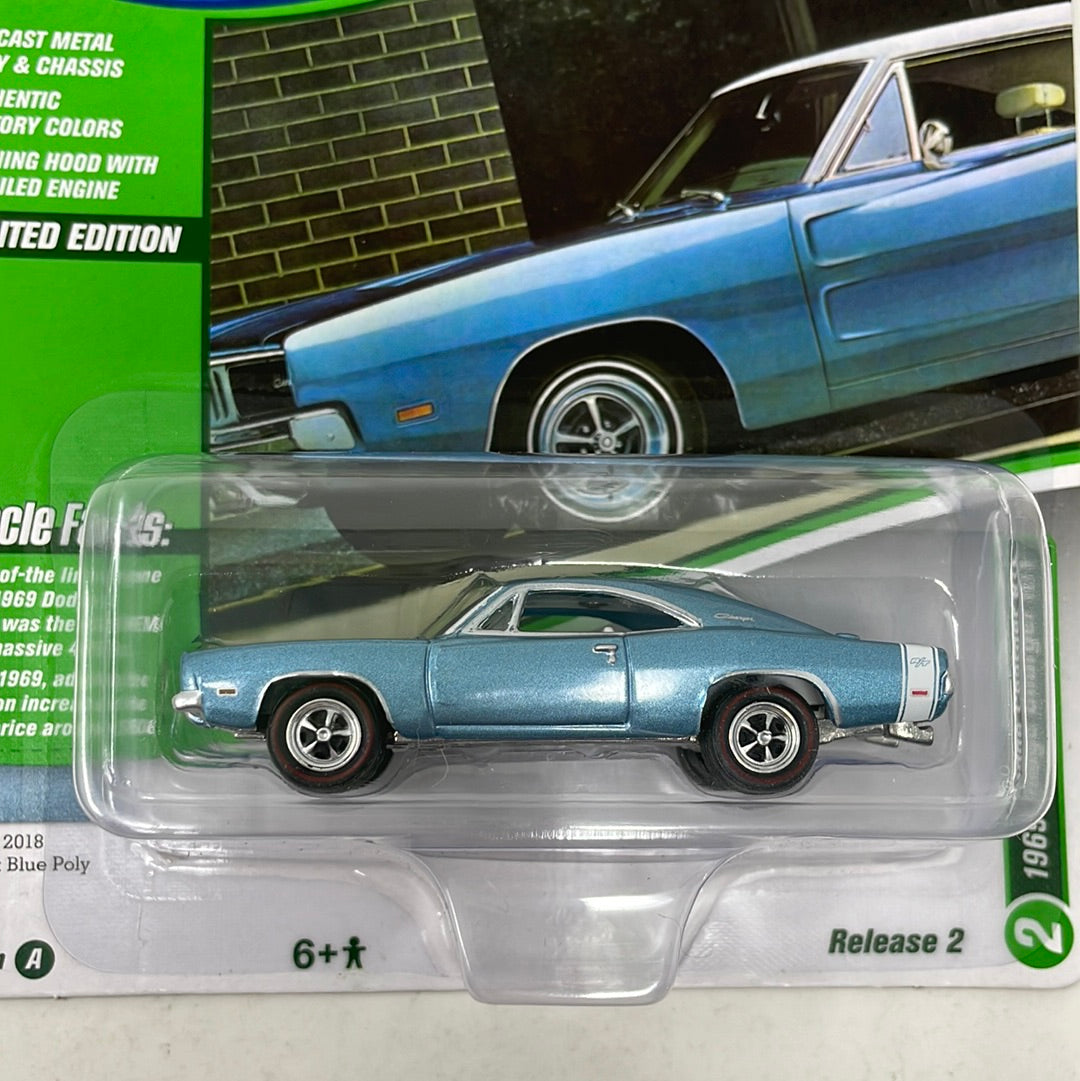 ジョニーライトニング　1969 ダッジ・チャージャー R/T Johnny Lightning 1969 Dodge Charger R/T Pair - Restored & Barn