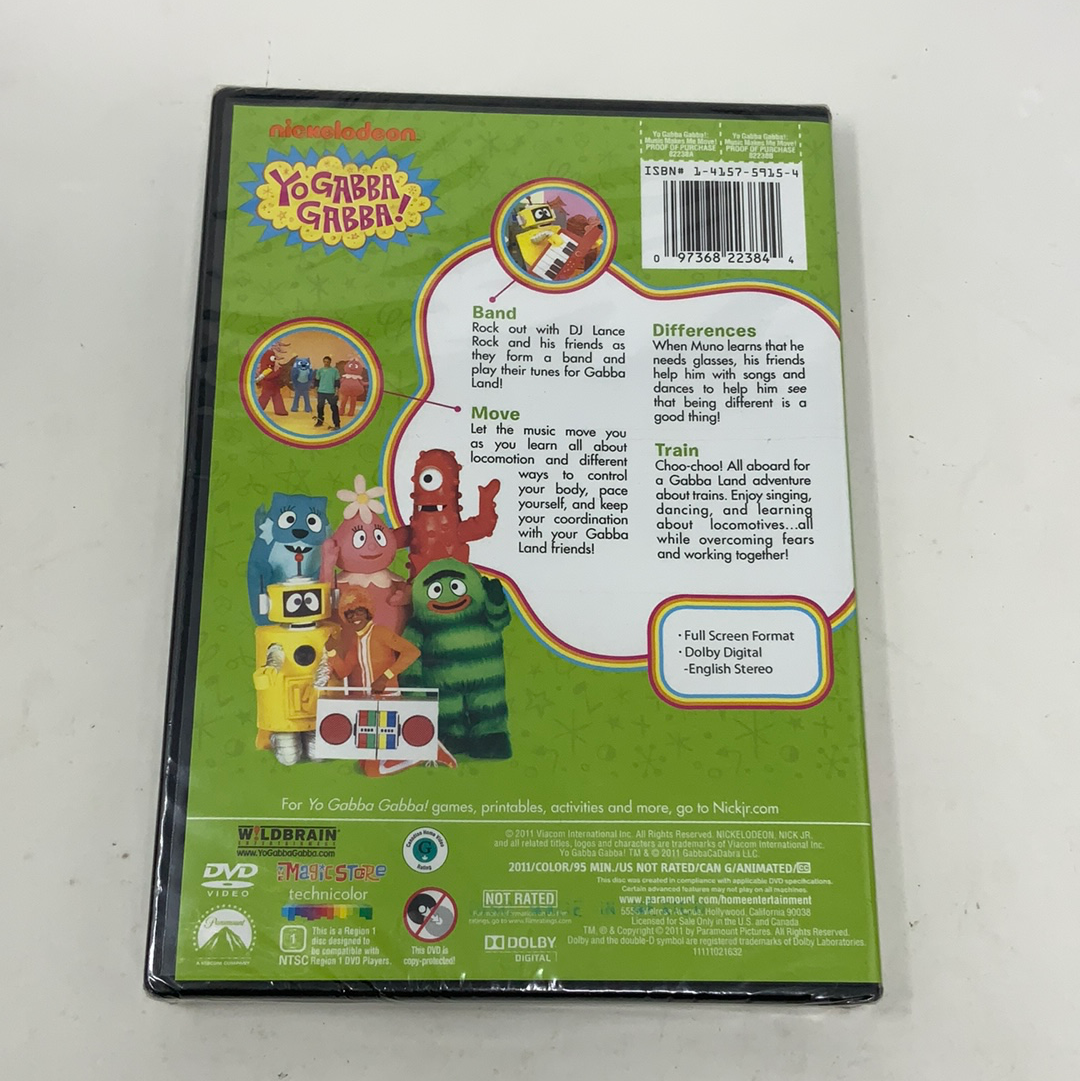 DVD Yo Gabba Gabba Music Makes Me Move (Sealed) – shophobbymall