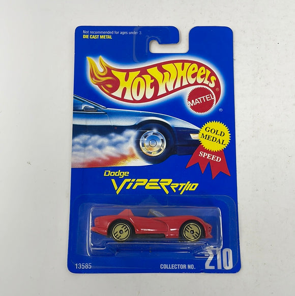 Hot Wheels Dodge Viper RT/10 #210 Red W/ Gold UH