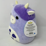 Squishmallows 8" Bubba Purple Cow NWT New Plush Stuffed Animal