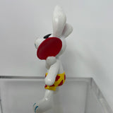 Beach Bunnies Figurine Bunny w/ Frisbee PVC Figure Applause 1989