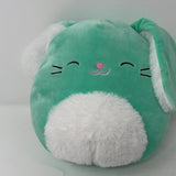 Squishmallow 8"  Sammy 2021 Easter Green  Bunny Fur on The Tummy & Ears
