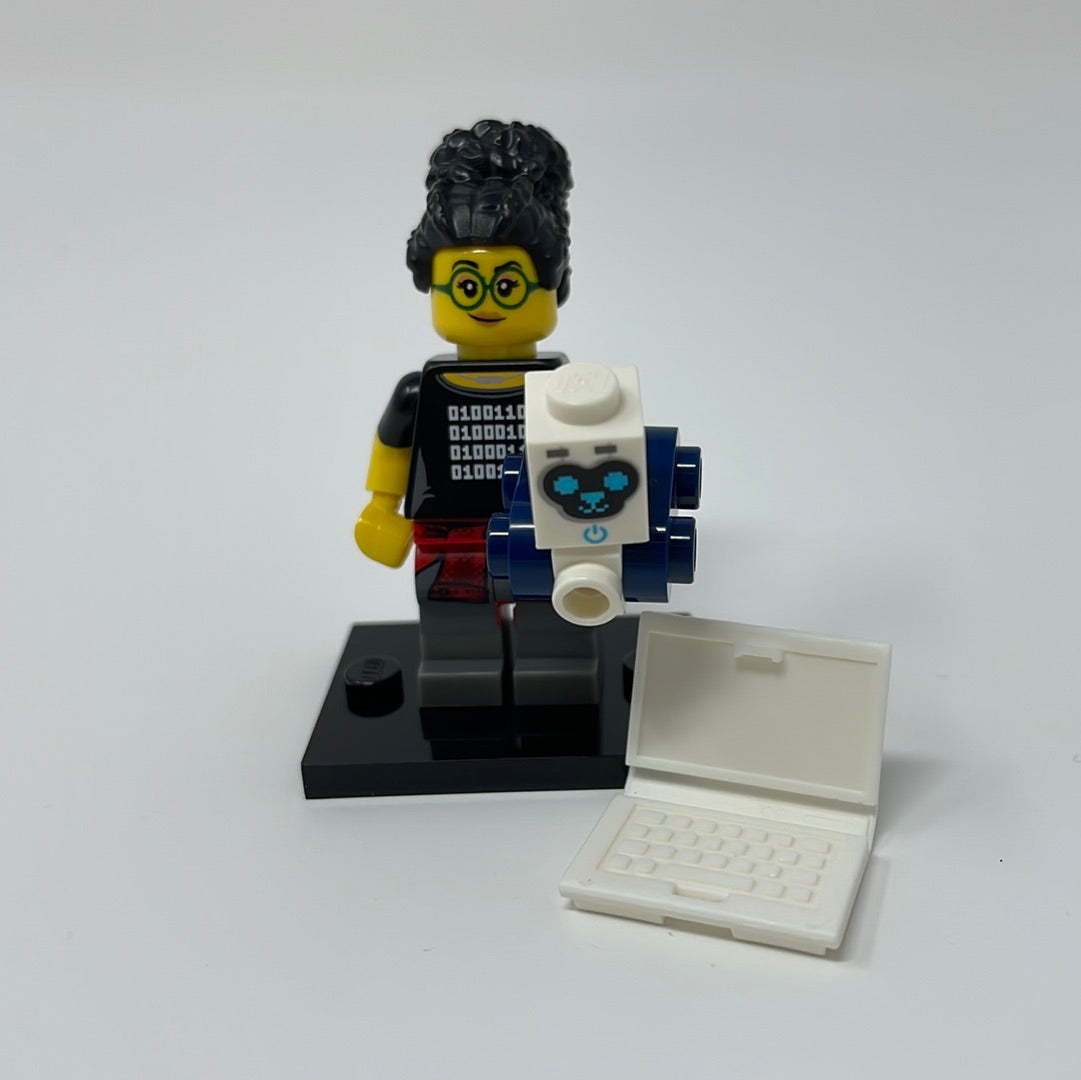 Lego Computer Programmer Lego Minifigure Series 19 Coder Girl Computer Programmer – shophobbymall