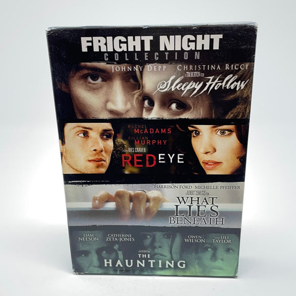 DVD Fright Night Collection Sleepy Hollow, Red Eye, What Lies Beneath, The Haunting