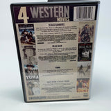 DVD 4 Western Movies Dead Man, Texas Rangers, Yuma, Once Upon a Texas Train