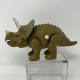 Red Box Walking Triceratops Dinosaur Toy Wind Up Moves Pretend Play