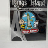 Kings Island Collector Pin Peanuts and Eiffel Tower