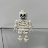 Lego White Skeleton Minifigure With Swivel Arms Halloween