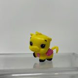 HATCHIMALS COLLEGGTIBLES MINI FIGURE  YELLOW PIG PINK WINGS  FARM