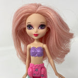 2014 Mattel Barbie HTF Fairytale Mini Mermaid Doll 8” Light Pink Hair