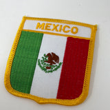 MEXICO flag shield uniform or souvenir embroidered patch