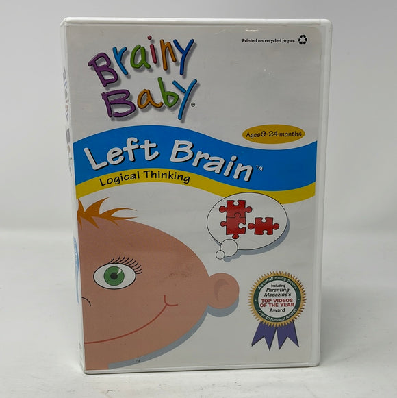 DVD Brainy Baby Left Brain Logical Thinking Ages 9-24 Months