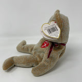 TY Beanie Baby 1999 Signature Bear Plush Collectible Toy with Tags Red Heart