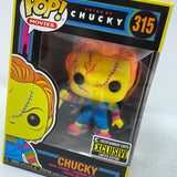 Funko Pop! Movies Bride Of Chucky Blacklight Entertainment Earth Exclusive Chucky 315