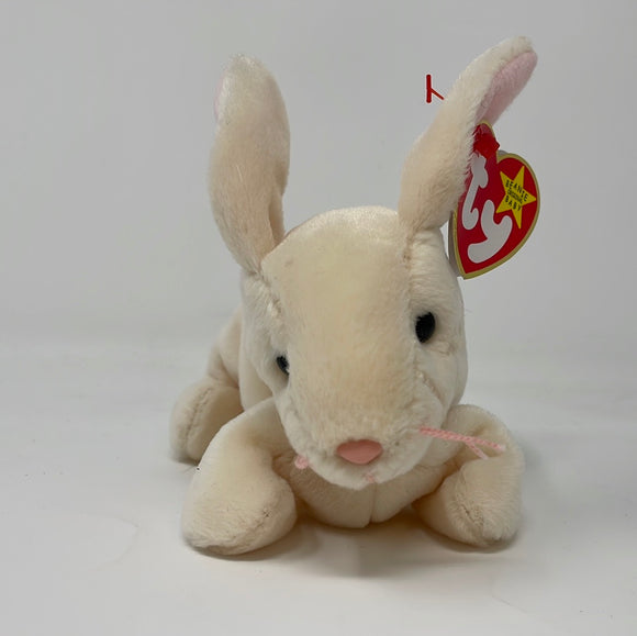 TY Vintage 1999 Nibbler The Rabbit Beanie Baby Plush With Tags