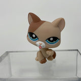 LPS Littlest Pet Shop 1363 Cat Tan/Brown With Blue Dot Eyes Hasbro