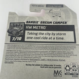Hot Wheels 2022 HW Metro 7/10 Barbie Dream Camper 56/250