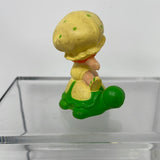 Vintage Strawberry Shortcake Apple Dumpling on Turtle Miniature Mini PVC Figure