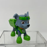 Paw Patrol, Rocky Action Figure. With Headband, Backpack 2.5”