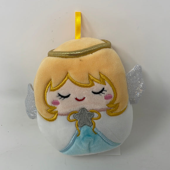Squishmallow Mini Nicky The Angel Christmas Ornament Size 4-5