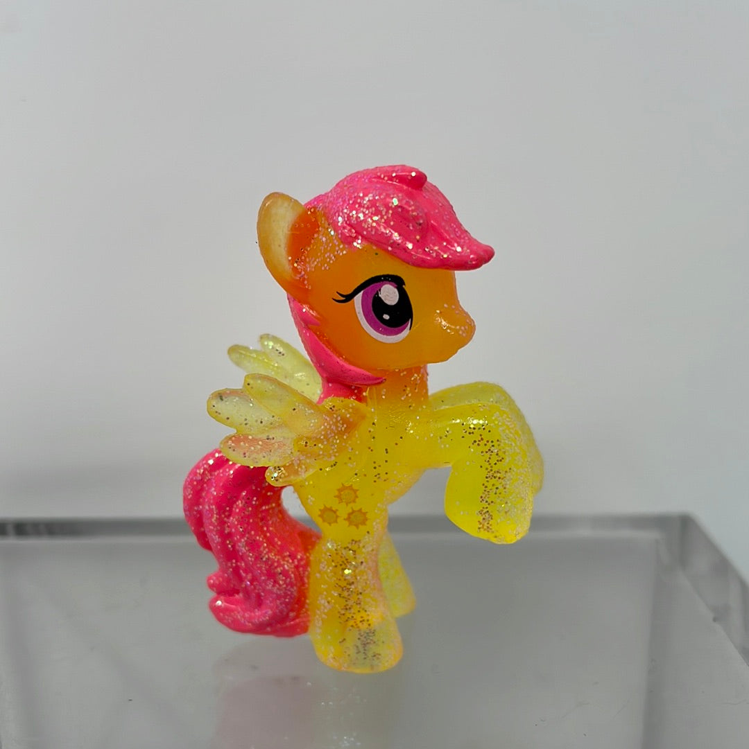 My Little Pony Clear Glitter Sunny Rays Mini Pony Figure G4 Hasbro