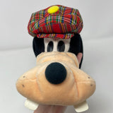 Disney Store Goofy Golf Club Head Cover Plush Green Tartan Plaid