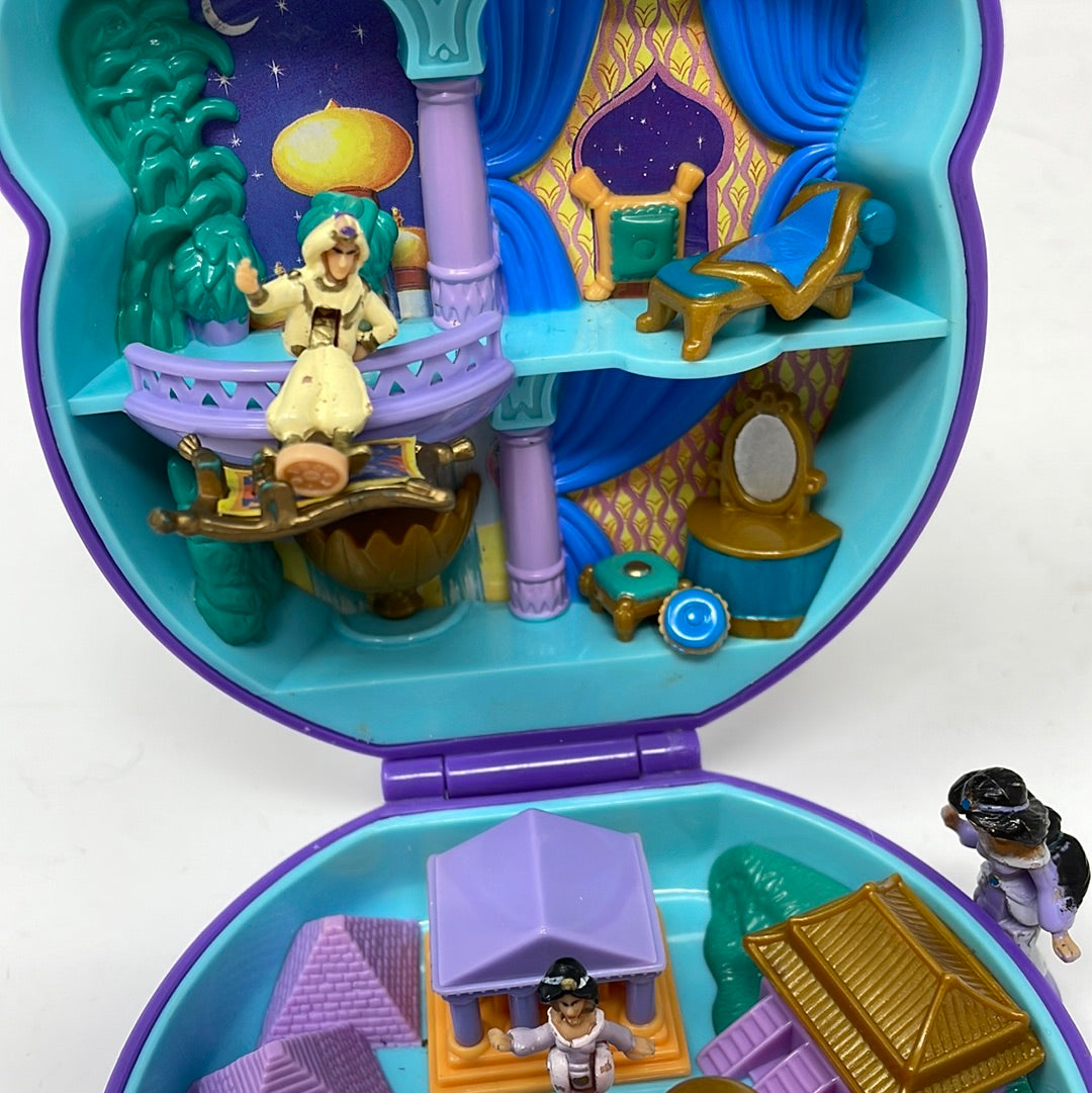 POLLY POCKET DISNEY Aladdin vintage 95 Bluebird compact with high quality original Jasmine do