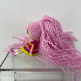 Lalaloopsy Mini Jewel Sparkles Doll Loopy Pink Yarn Hair MGA - 3 inches