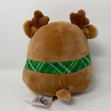 Squishmallows Ruby Reindeer 4.5" Small Plush Brown with Green Scarf Kellytoy