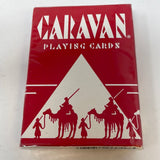 Vintage Red Caravan Cards USPC made in Cincinnati, Ohio, New, Sealed