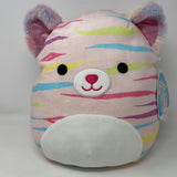 12" Squishmallow ATOOSA THE CAT - Kellytoy - NWT Striped Pink Multicolor